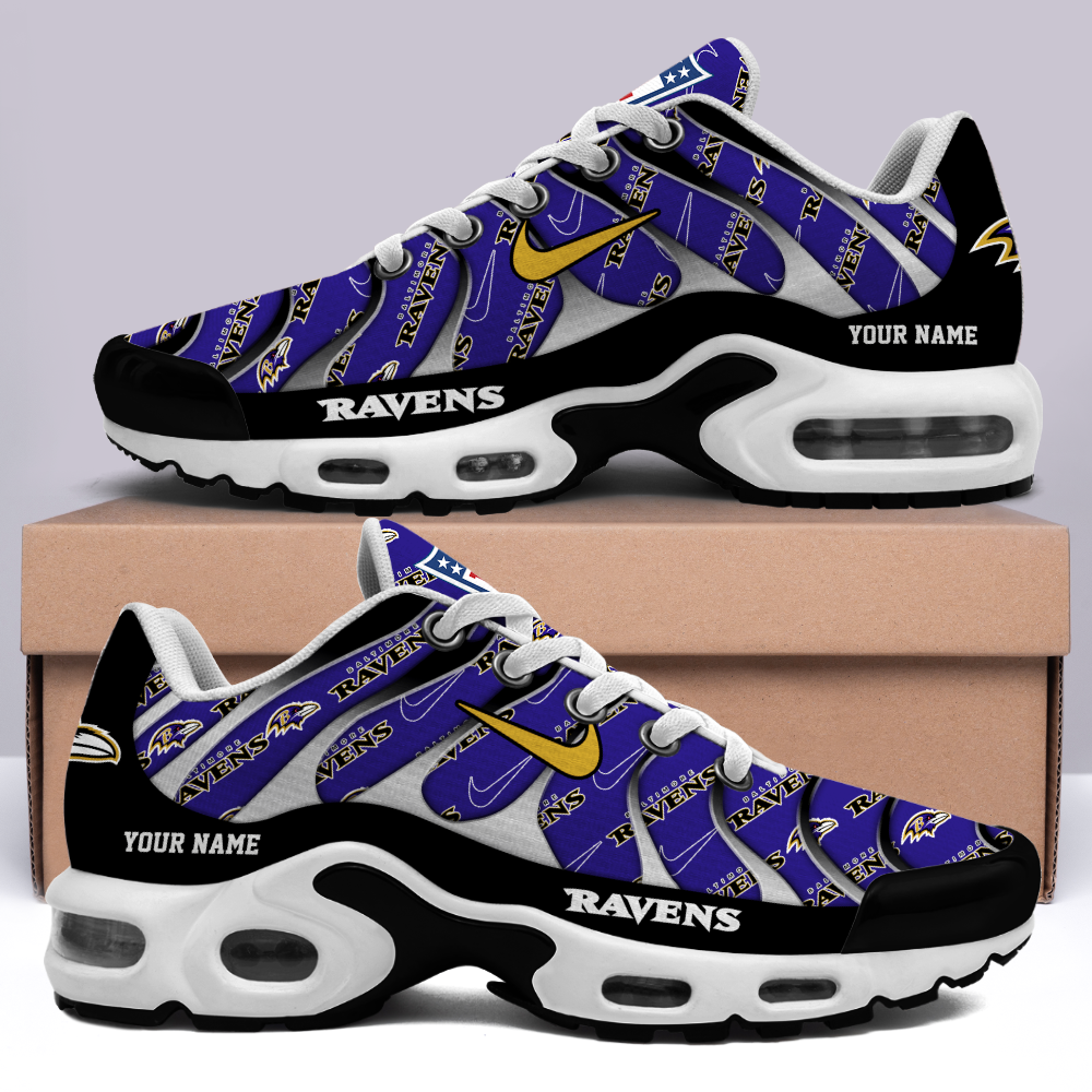 Baltimore Ravens-Pattern Swoosh Personalized H56 Shoes-SP16112303ID02DS08