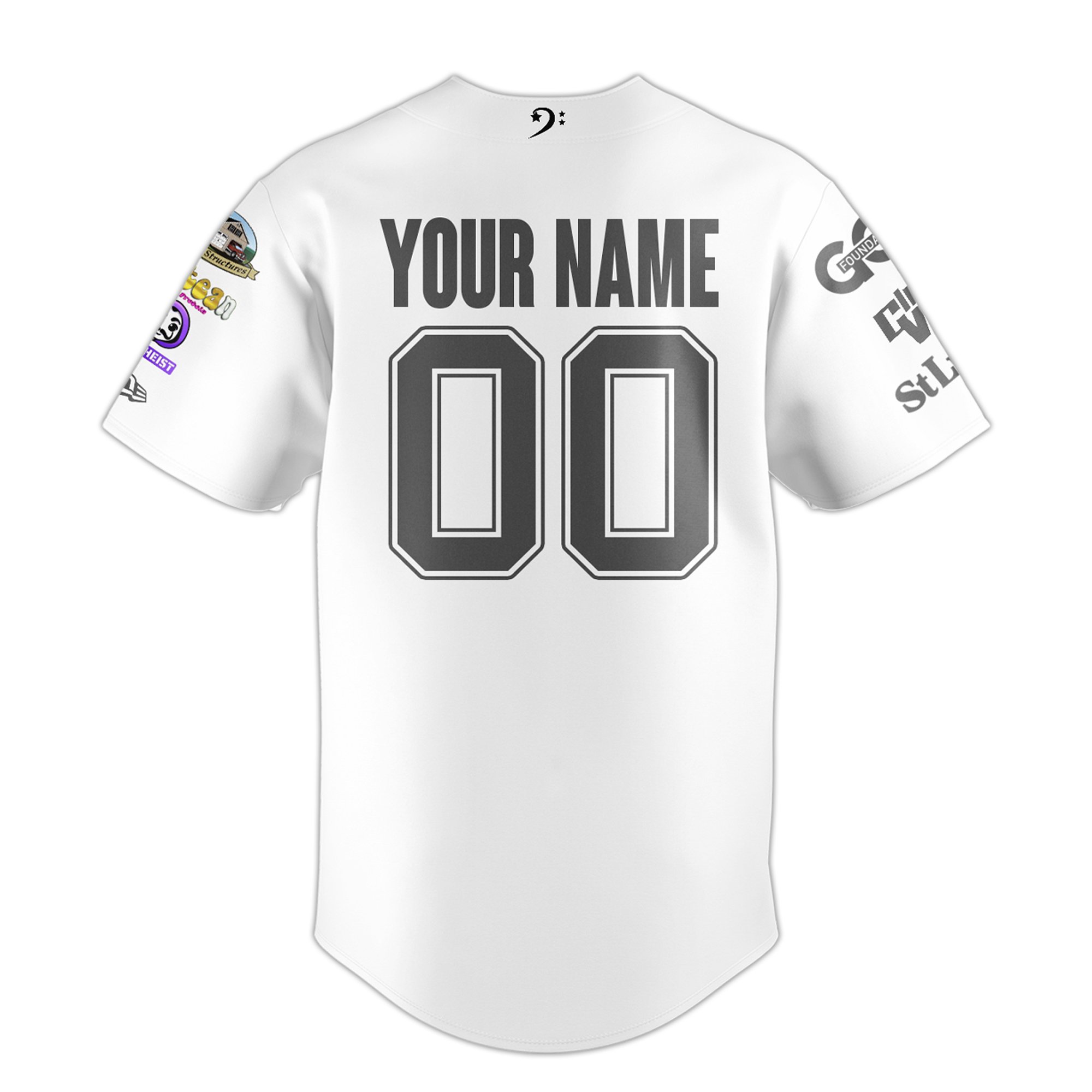 Baseball Jersey Charity Custom Name and Number