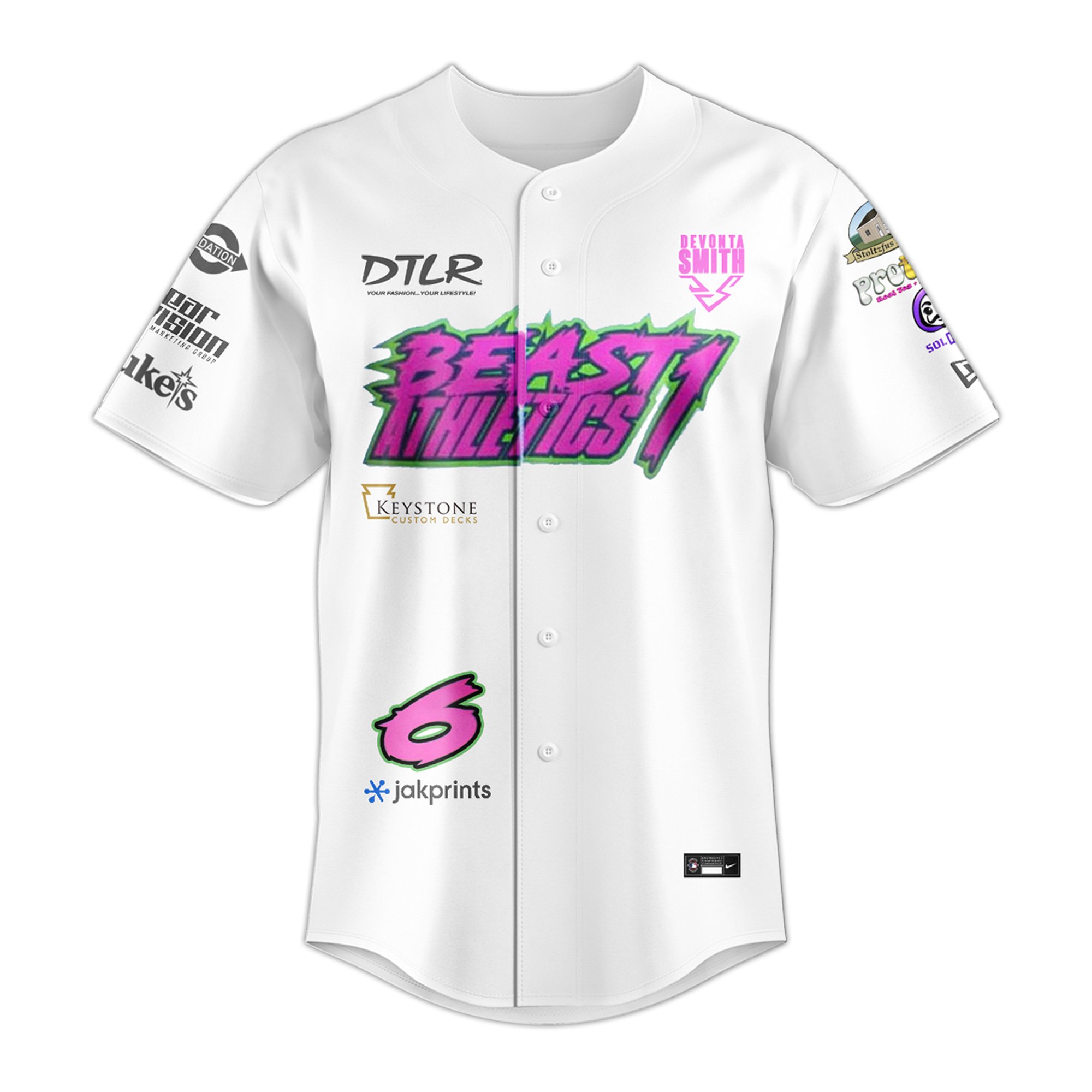 Baseball Jersey Charity Custom Name and Number