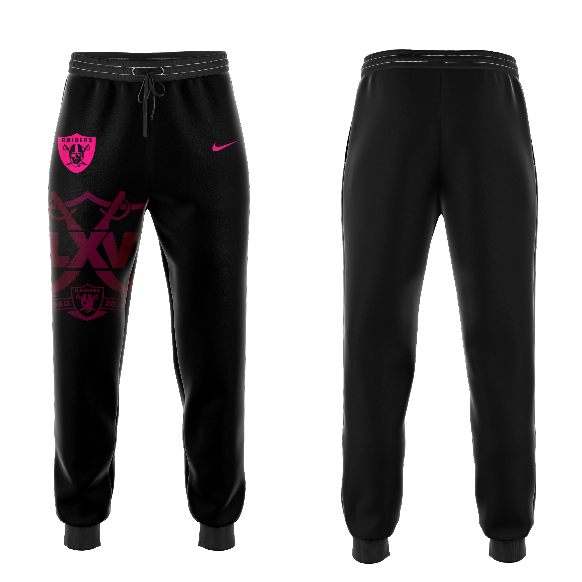 Black Las Vegas Raiders Crucial Catch Waffle Hoodie