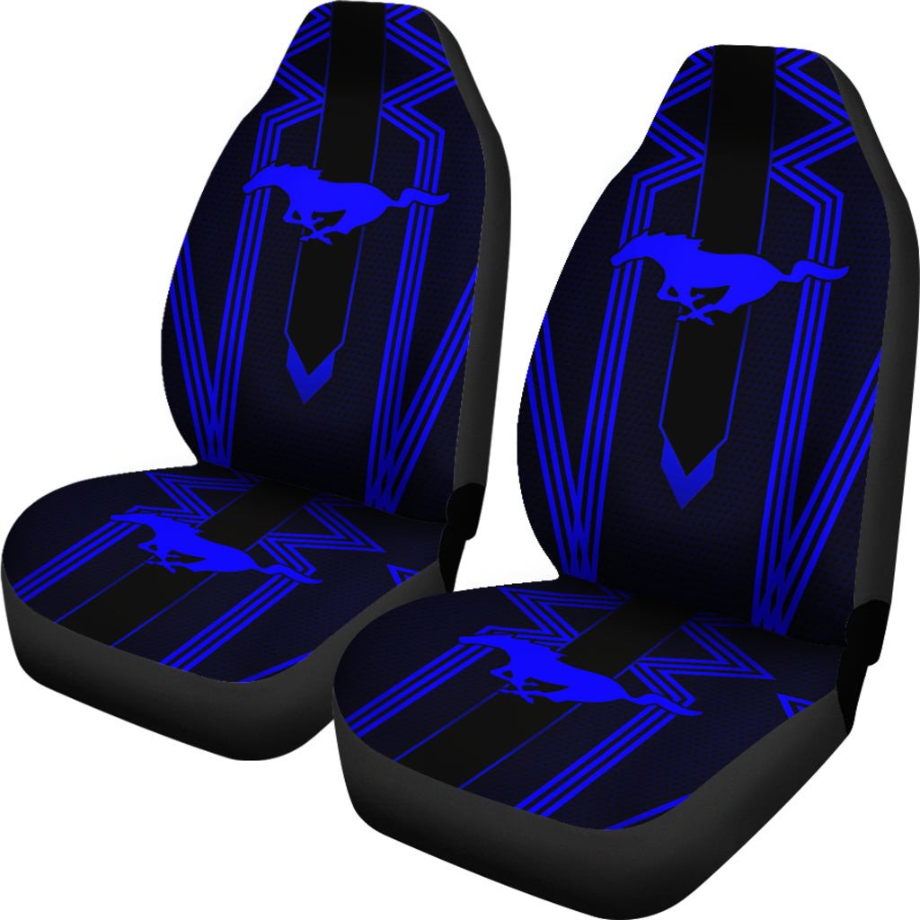 Blue Ford Mustang Car Seat Covers AA22090801