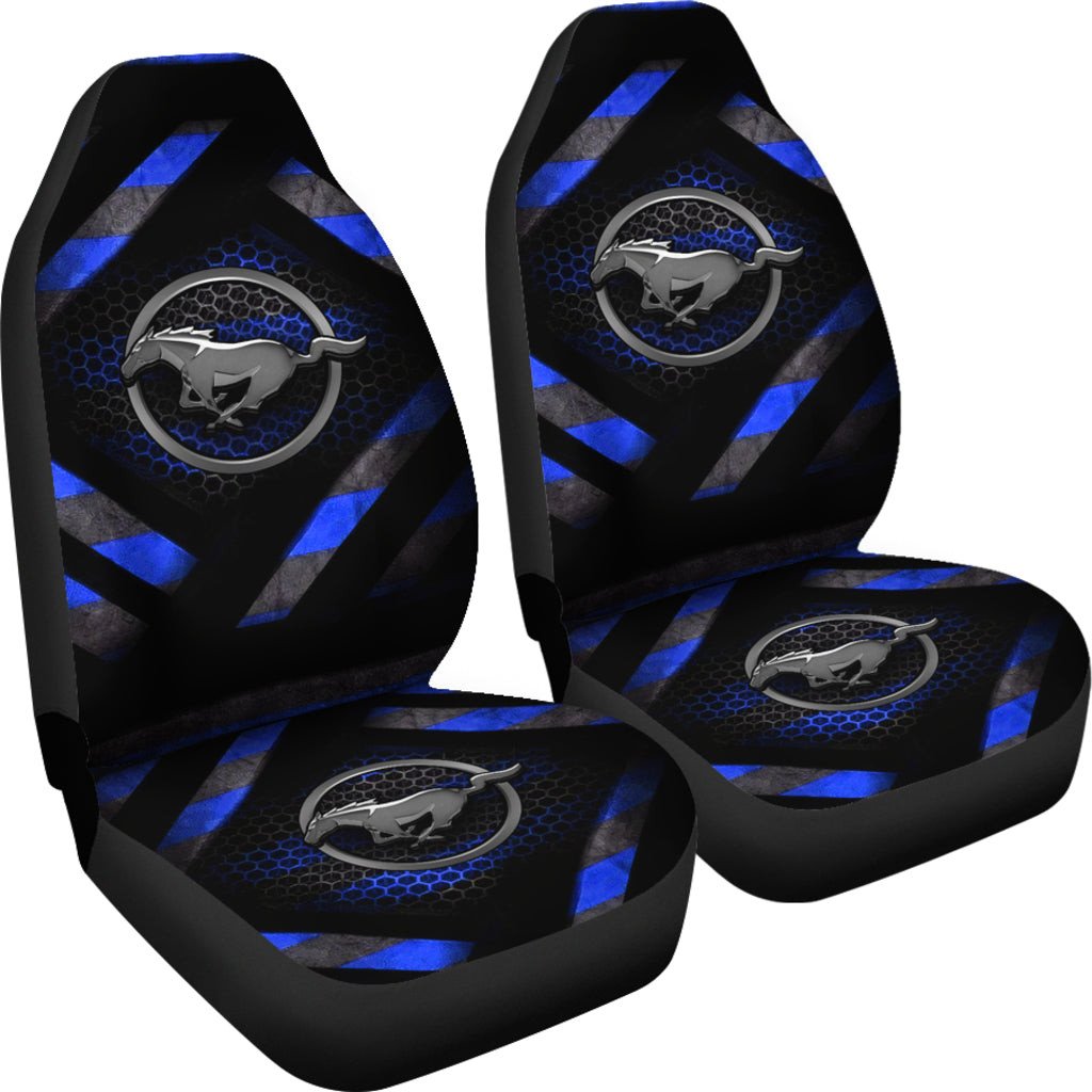 Blue Ford Mustang Car Seat Covers AA22090803