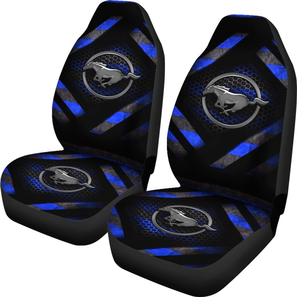 Blue Ford Mustang Car Seat Covers AA22090803