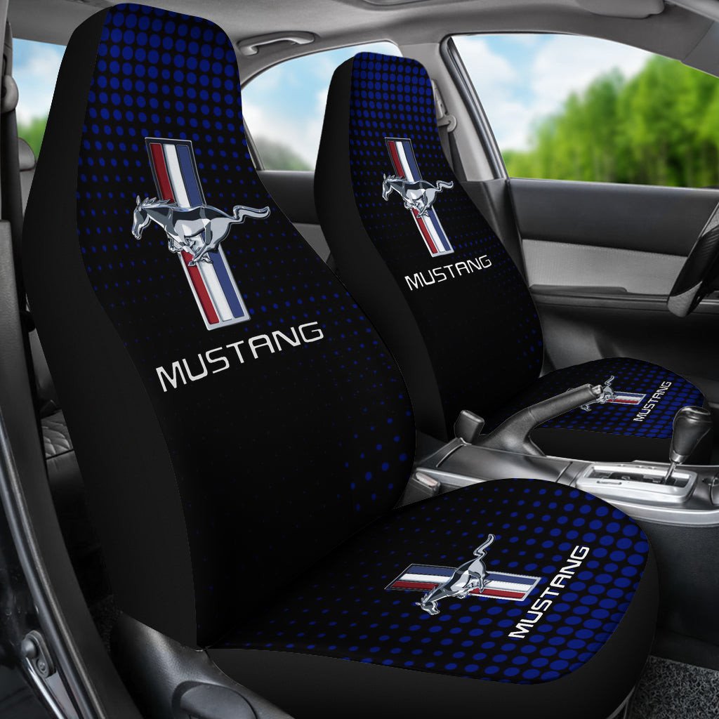Blue Ford Mustang Car Seat Covers AA22090804