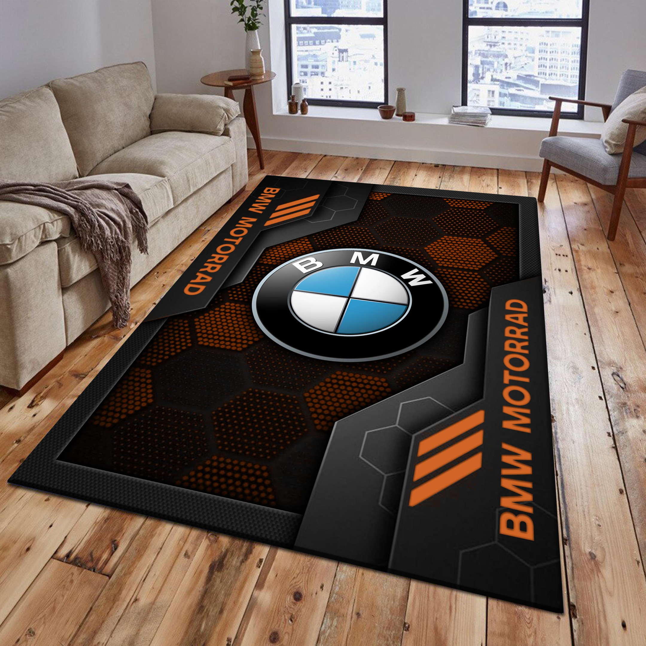 BMW Motorrad Area Rugs 2584 Multicolor