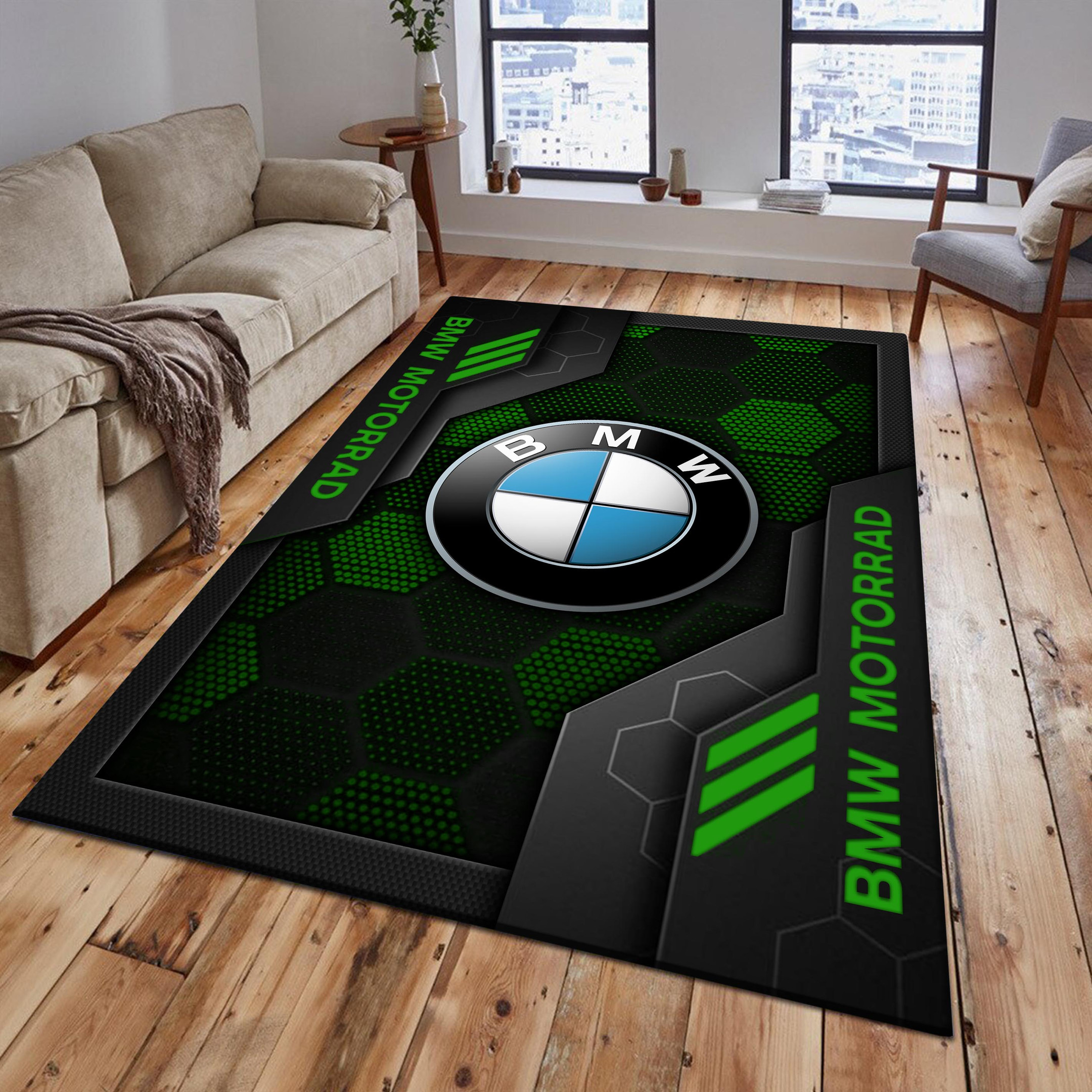 BMW Motorrad Area Rugs 2584 Multicolor