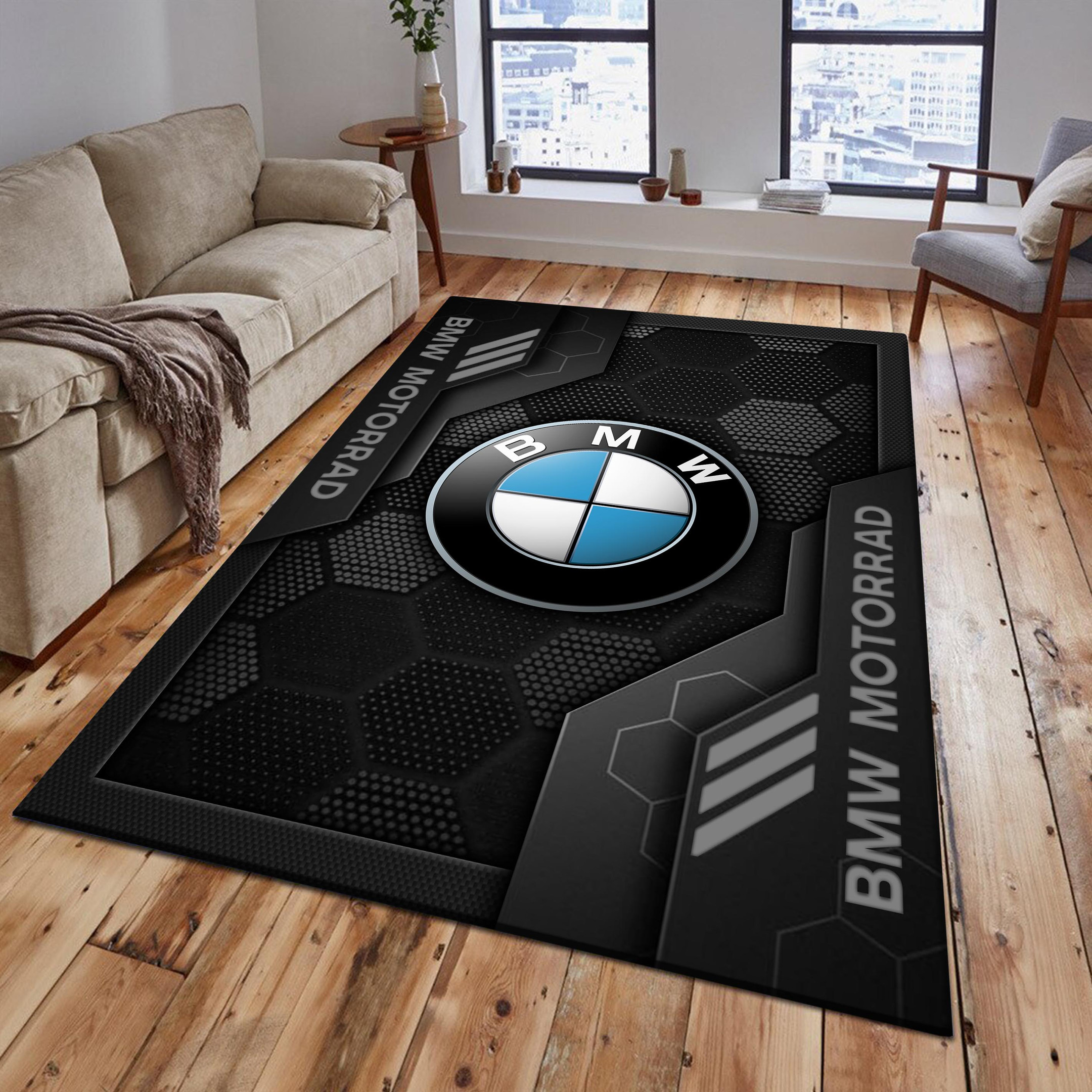 BMW Motorrad Area Rugs 2584 Multicolor
