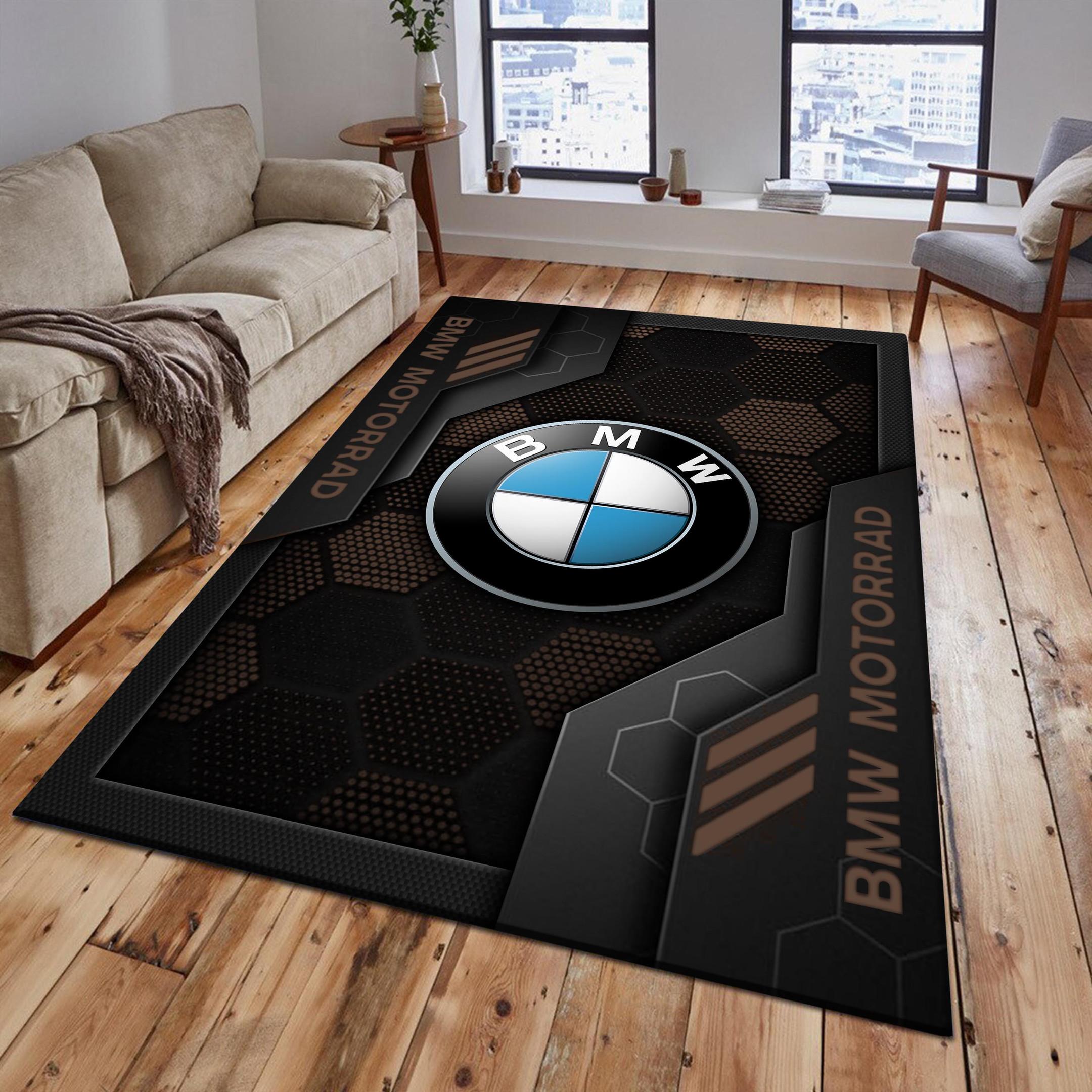 BMW Motorrad Area Rugs 2584 Multicolor