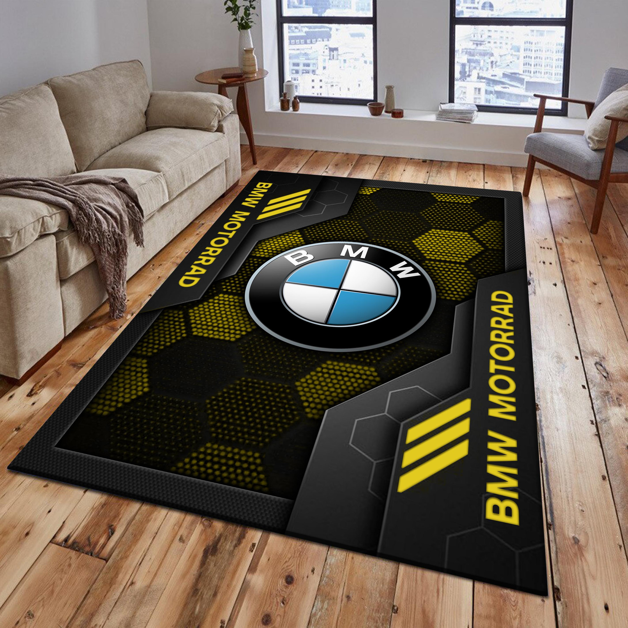 BMW Motorrad Area Rugs 2584 Multicolor