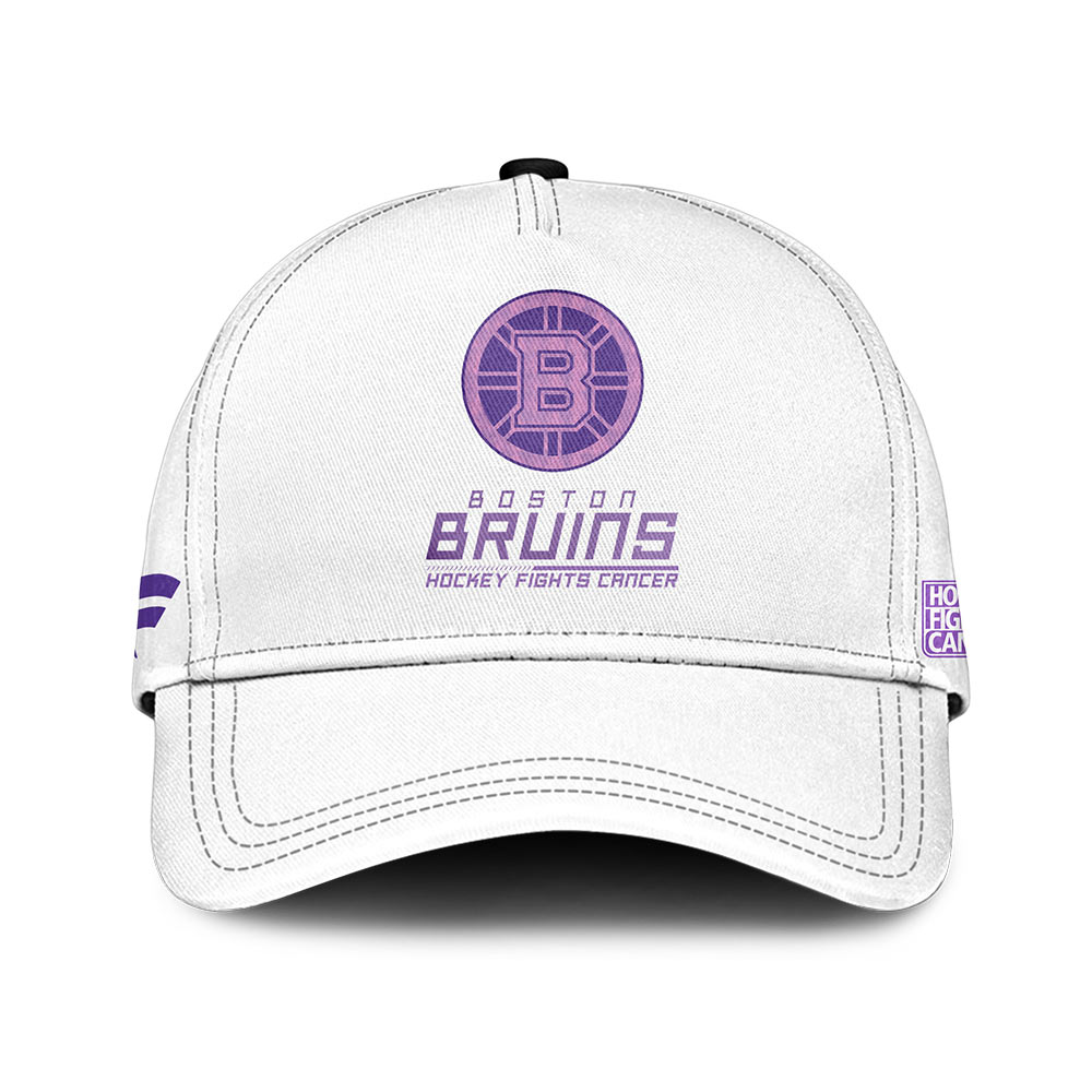 Boston Bruins Hockey Fights Cancer Hoodie #1