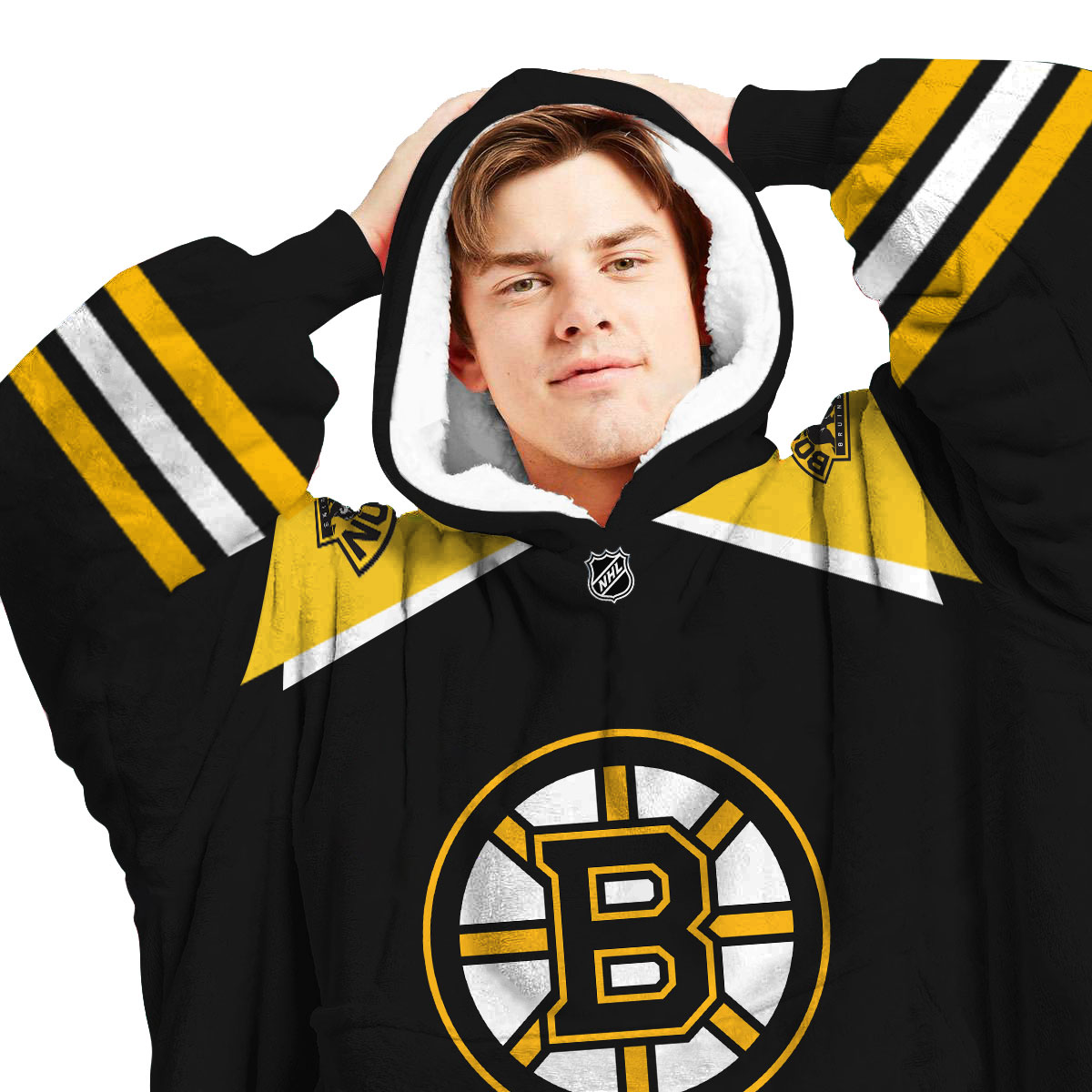Boston Bruins Personalized Blanket Hoodie Hoodie Snuggie Hoodies
