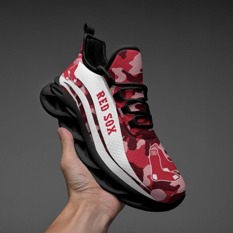 Boston Red Sox Camo Pattern Max Soul Shoes NEW019736