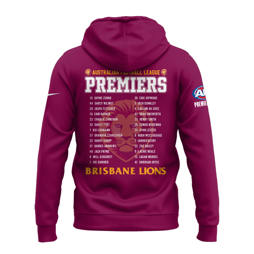 Brisbane Lions Premiers Tshirt Version 2