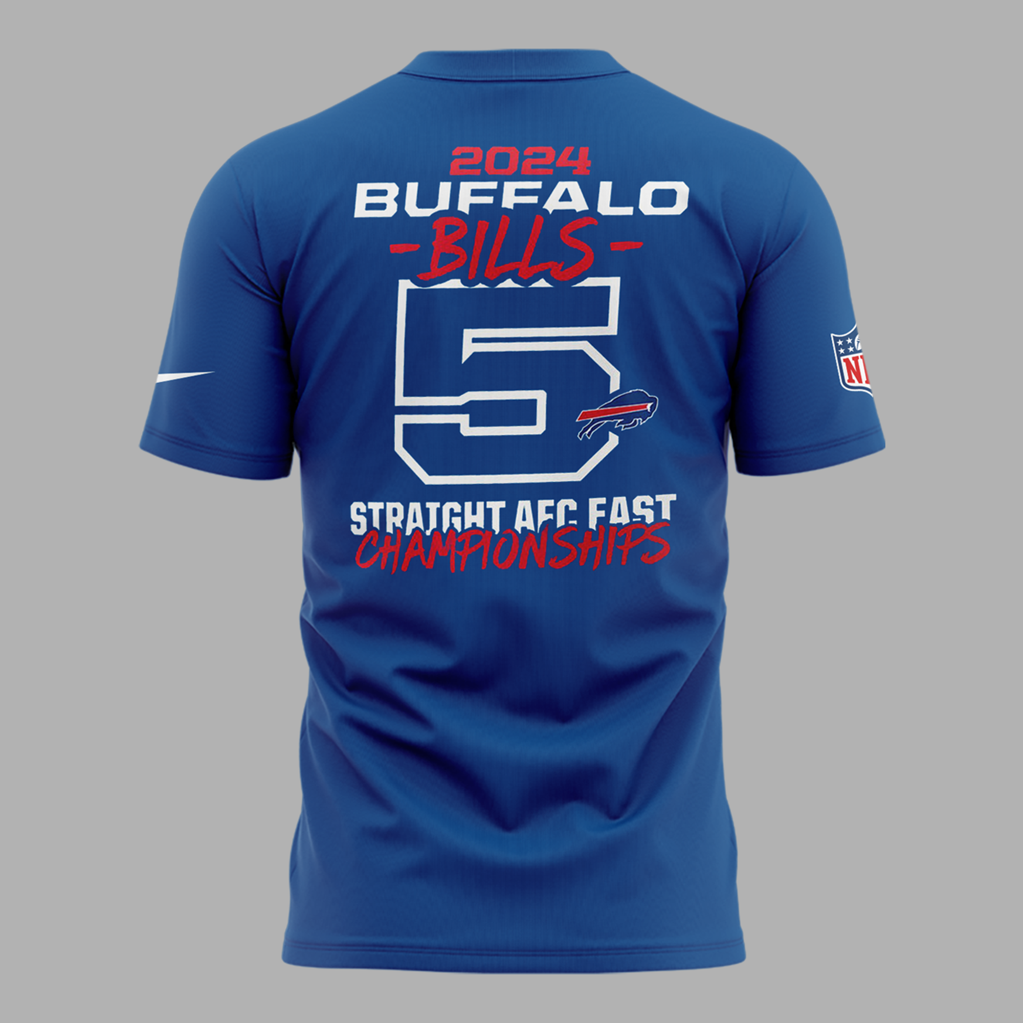 Buffalo Bills 5 Straight AFC East Division Champions TShirt