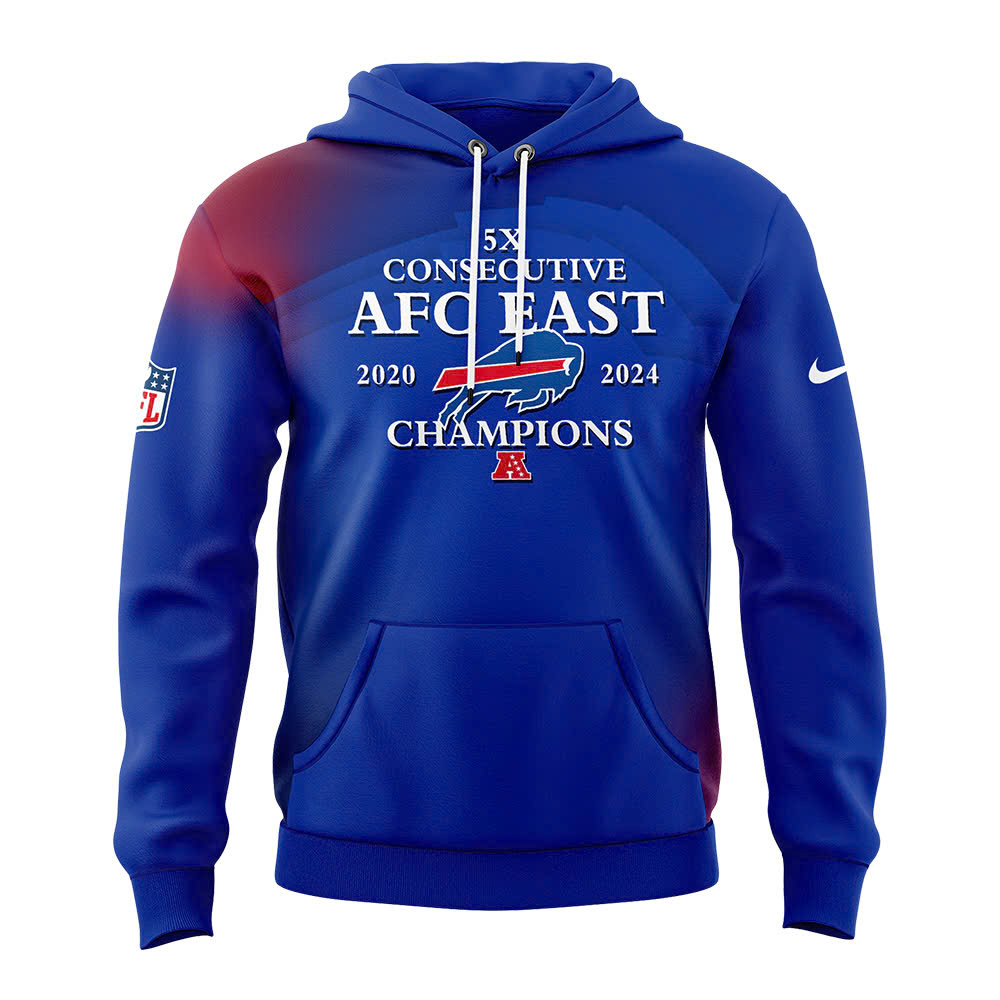 Buffalo Bills AFC East Division Champions Premium Pullover Hoodie