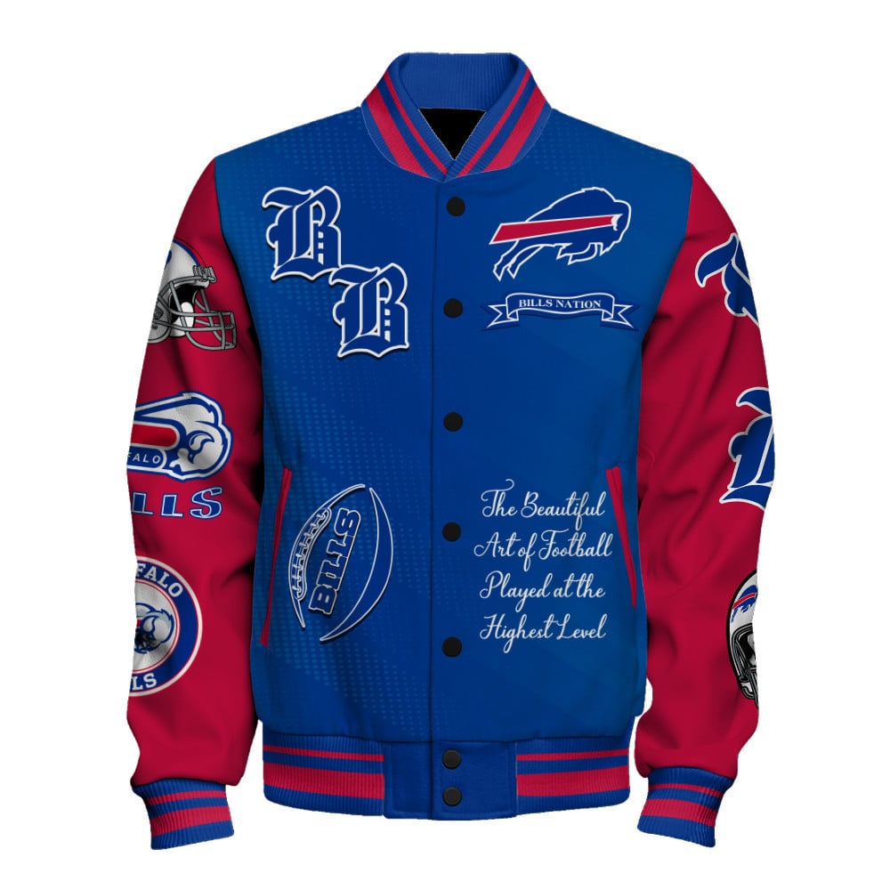 Buffalo Bills American Football Conference Unisex Varsity Jacket V3