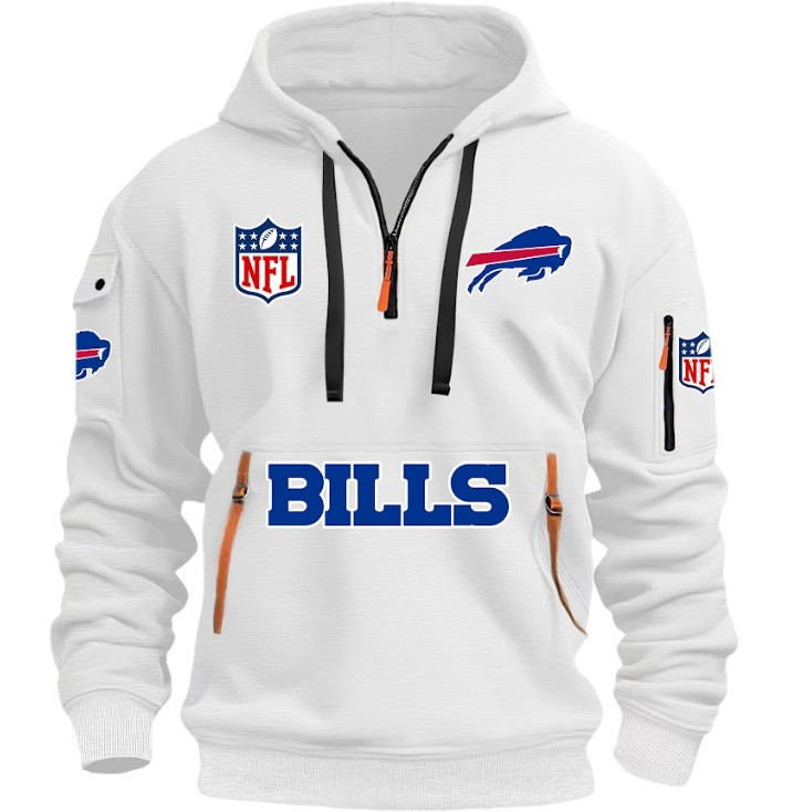 Buffalo Bills - HOODIE HALF ZIPPER - QTA405111342