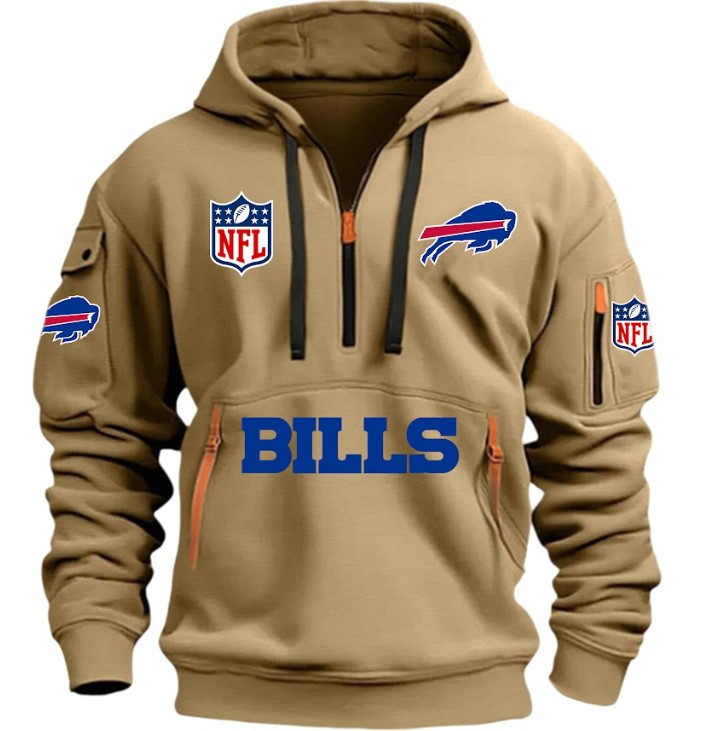 Buffalo Bills - HOODIE HALF ZIPPER - QTA405111342