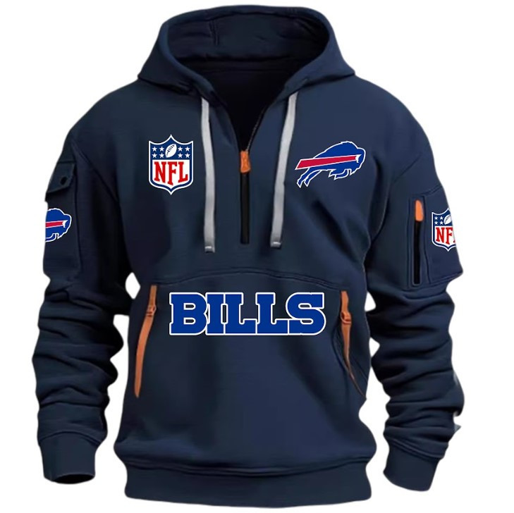 Buffalo Bills - HOODIE HALF ZIPPER - QTA405111342