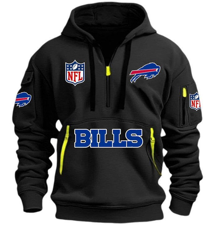 Buffalo Bills - HOODIE HALF ZIPPER - QTA405111342