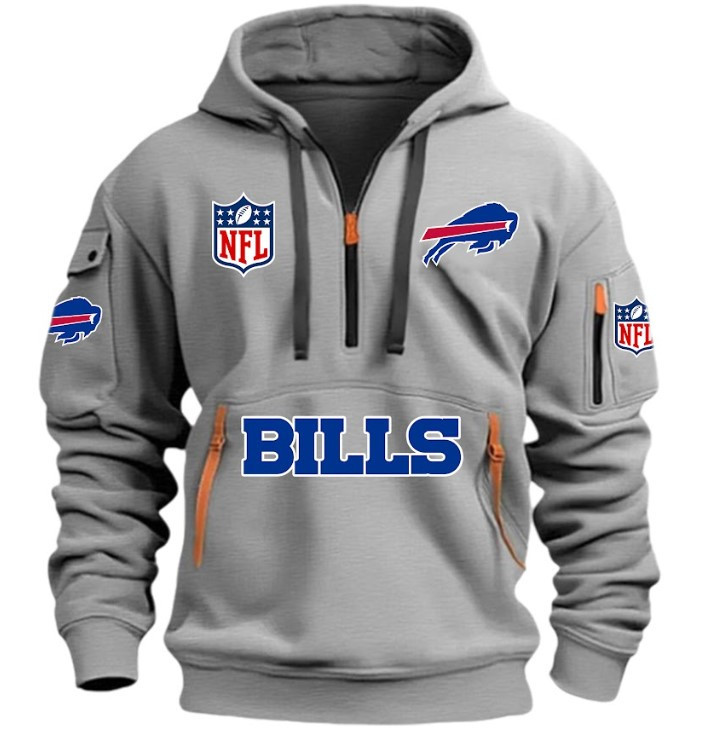 Buffalo Bills - HOODIE HALF ZIPPER - QTA405111342