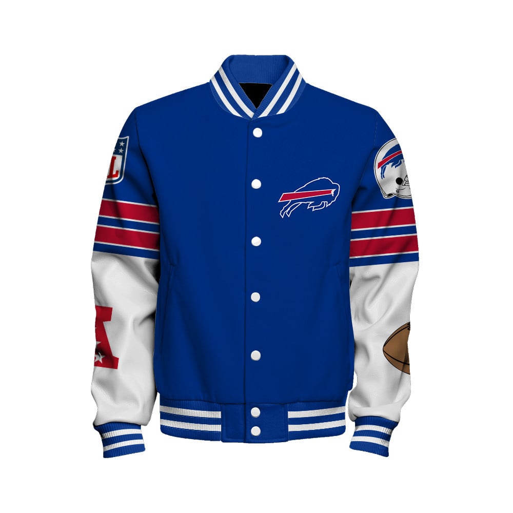 Buffalo Bills National Football League Feel The Power Unisex Varsity Jacket