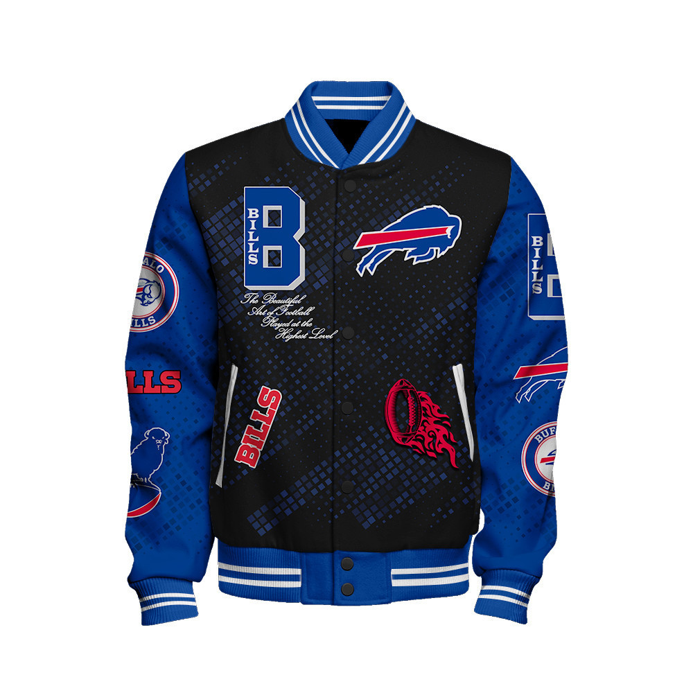 Buffalo Bills National Football League Pattern Varsity Jacket V13