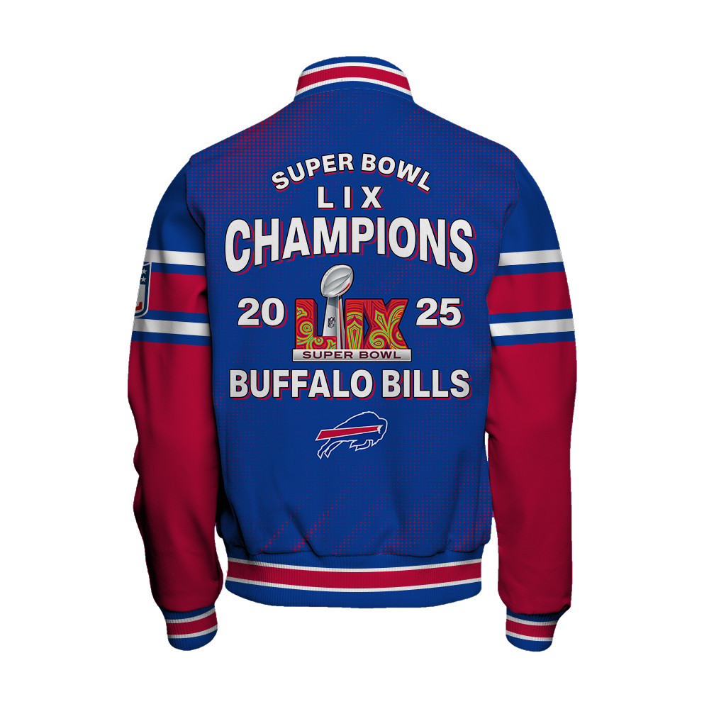 Buffalo Bills Super Bowl 2025 Champiosn Celebrate Greatness Varsity Jacket