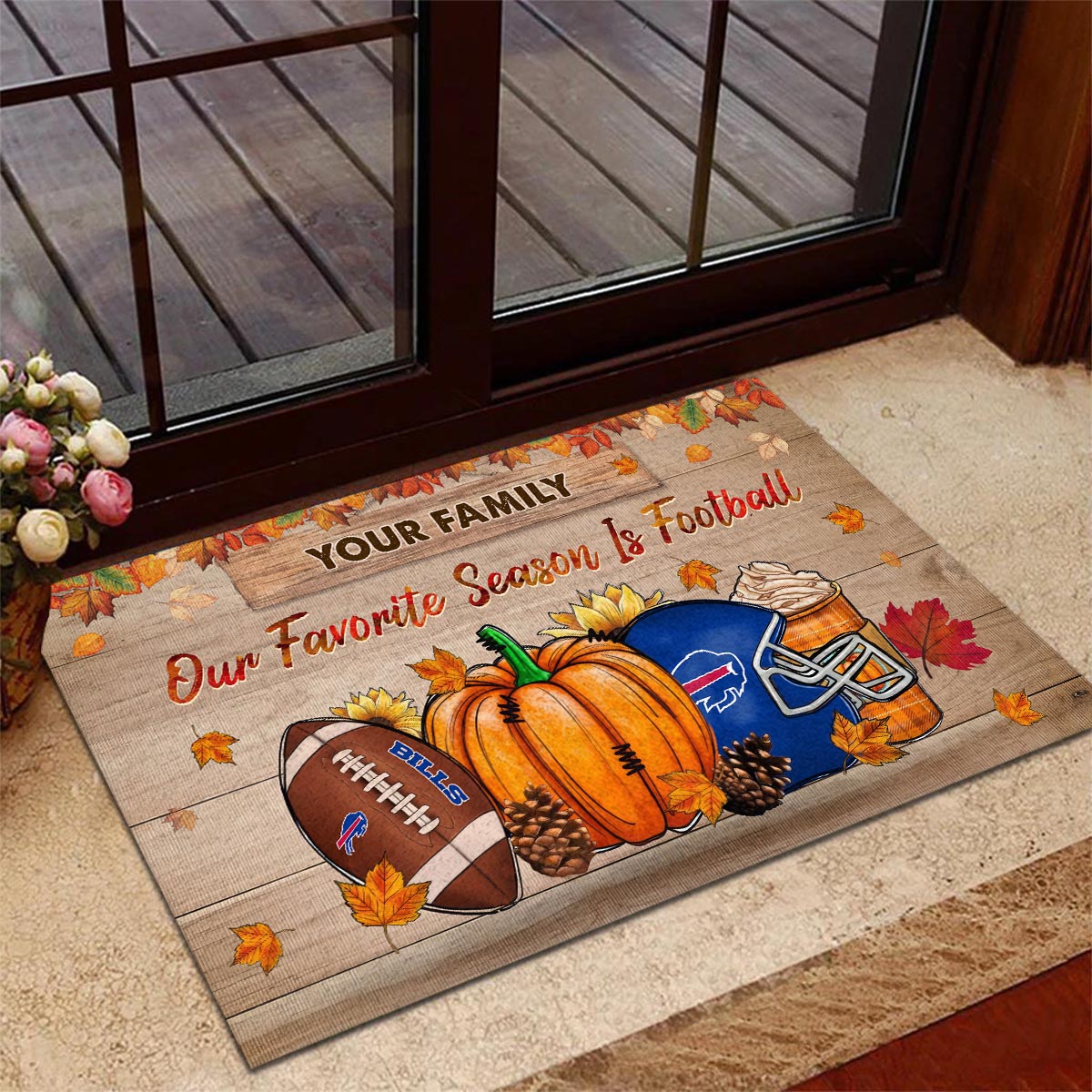 Buffalo BillsOur Favorite Season is Football Doormat
