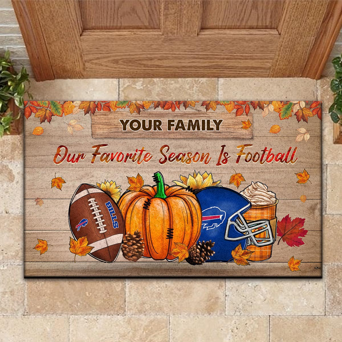 Buffalo BillsOur Favorite Season is Football Doormat