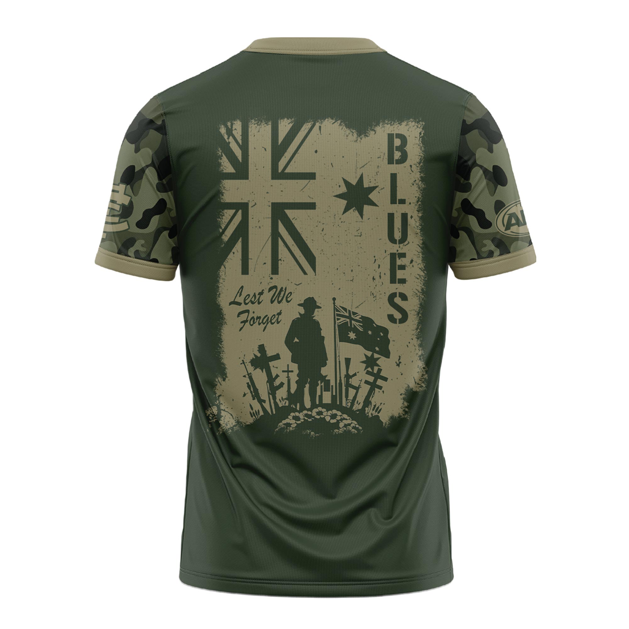 Carlton Blues AFL x Anzac Day Tshirt 2025