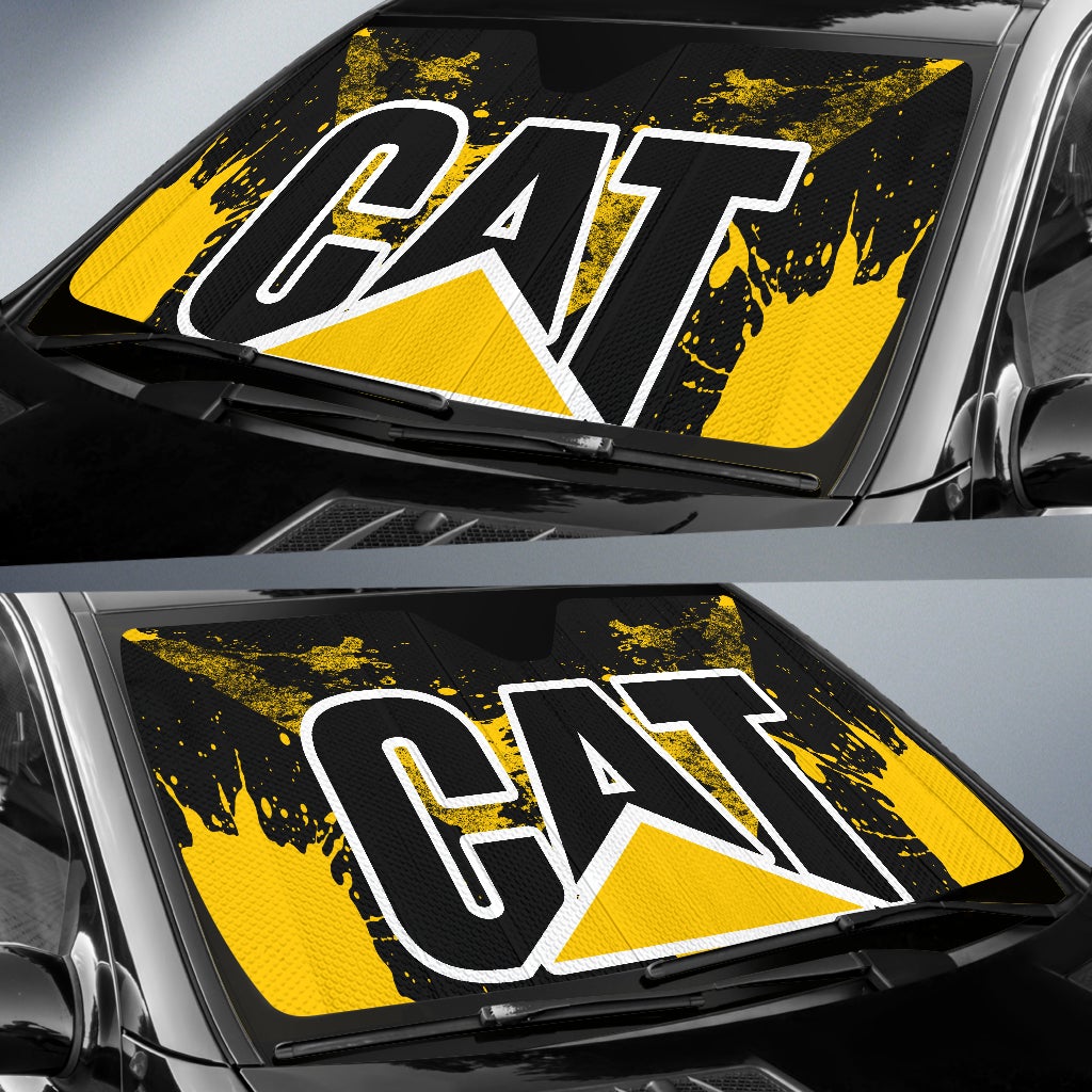 Caterpillar Windshield Sun Shade Yellow