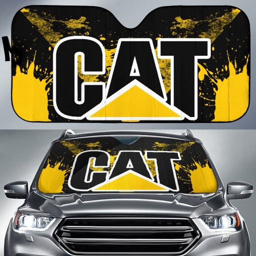 Caterpillar Windshield Sun Shade Yellow