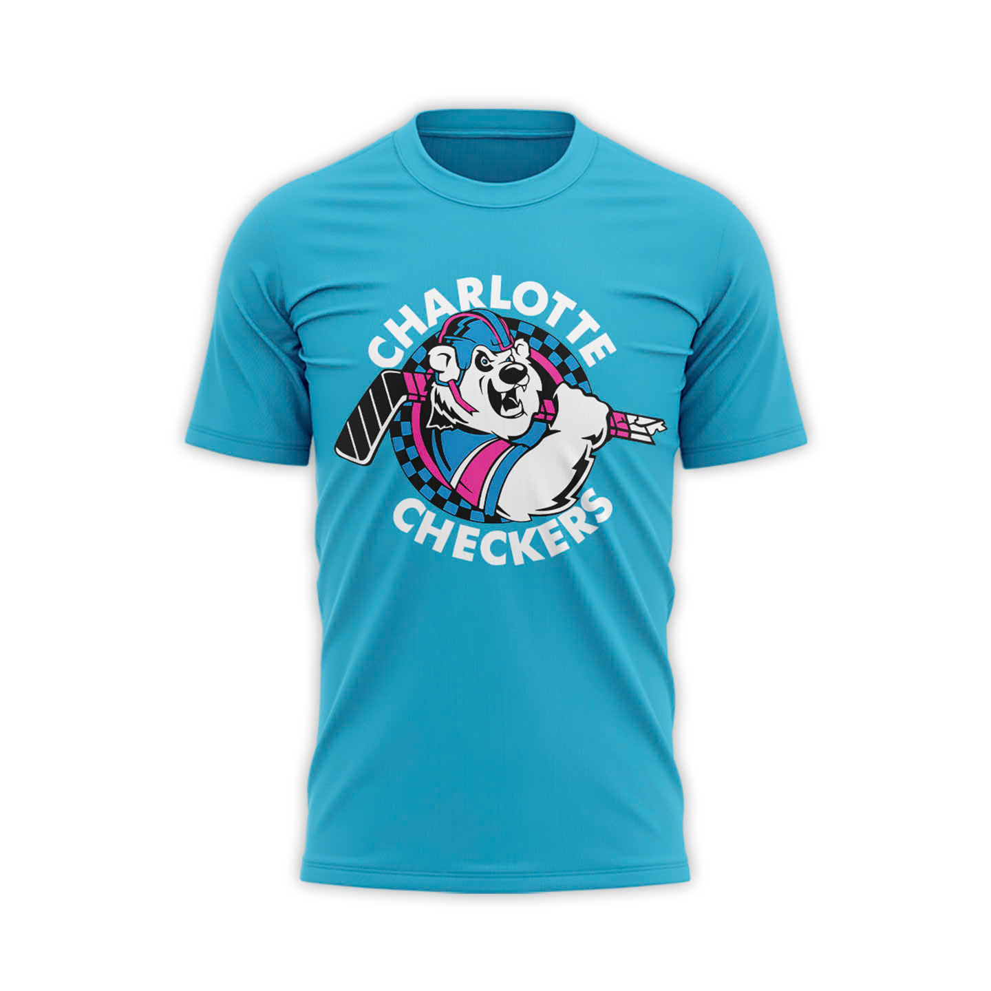 Charlotte Checkers Neon Night TShirt