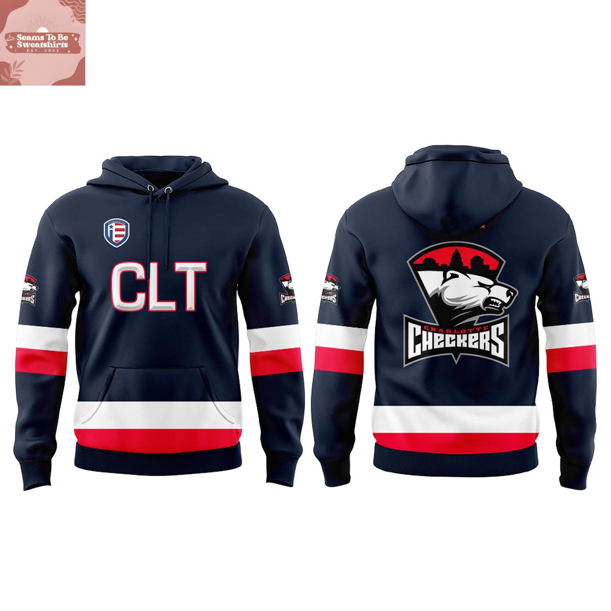 Charlotte Checkers USA Night 2026 Hoodie T-Shirt