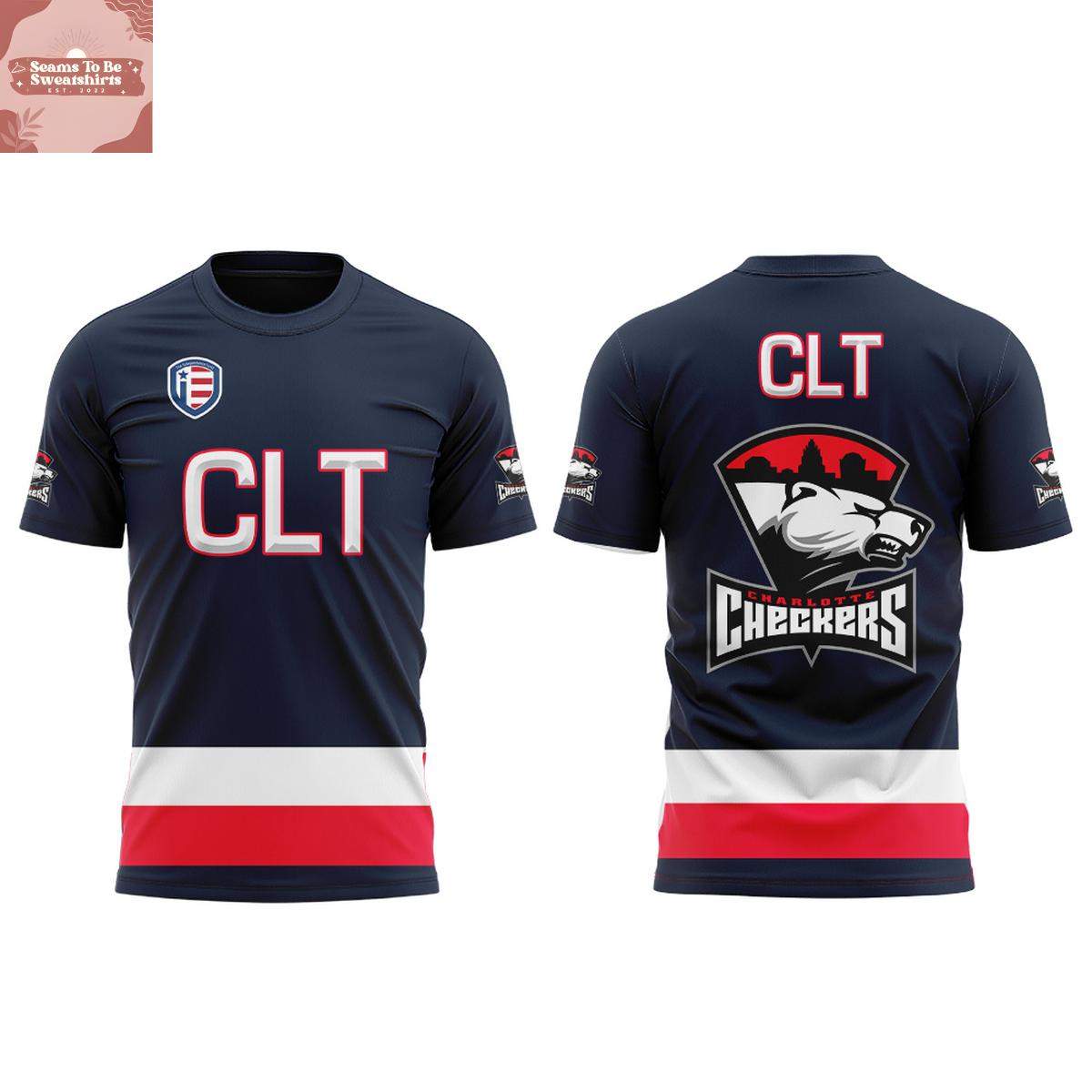 Charlotte Checkers USA Night 2026 Hoodie T-Shirt