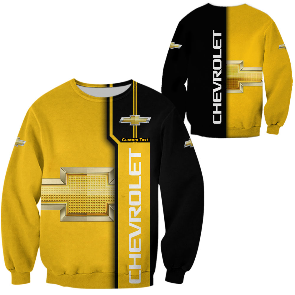 Chevrolet 3D Apparel Zip Hoodie,Pant,Polo, Button Hawaii Shirt Personalized