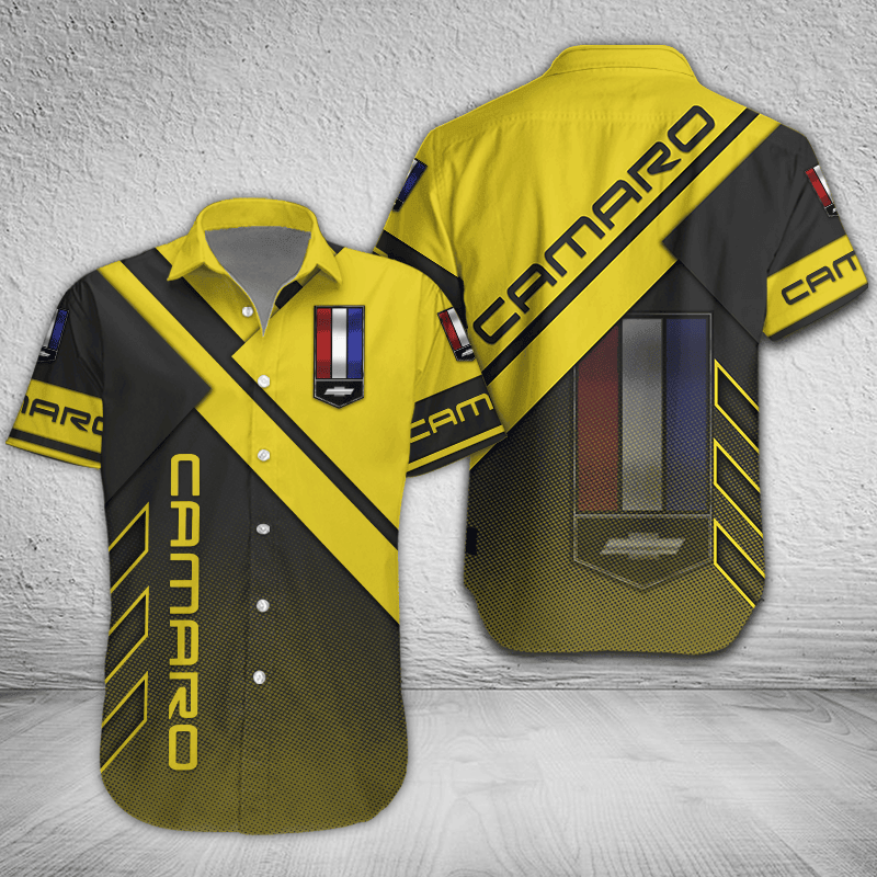 Chevrolet Camaro Button Shirt Custom Name, Multicolor