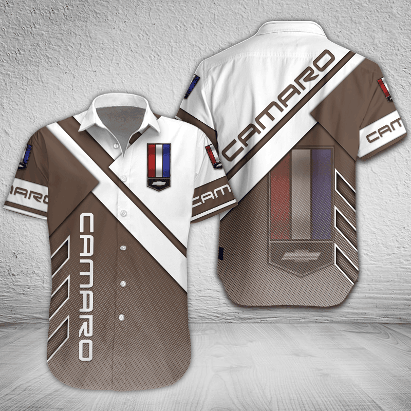 Chevrolet Camaro Button Shirt Custom Name, Multicolor