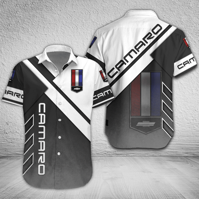 Chevrolet Camaro Button Shirt Custom Name, Multicolor