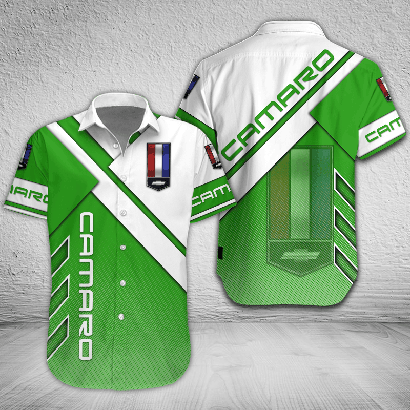 Chevrolet Camaro Button Shirt Custom Name, Multicolor