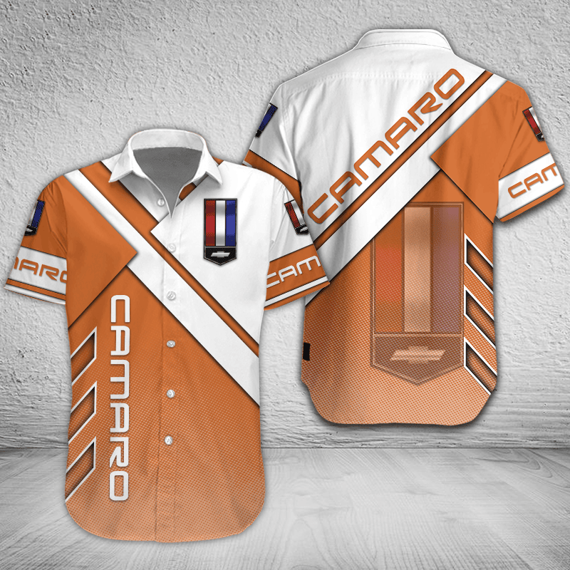 Chevrolet Camaro Button Shirt Custom Name, Multicolor