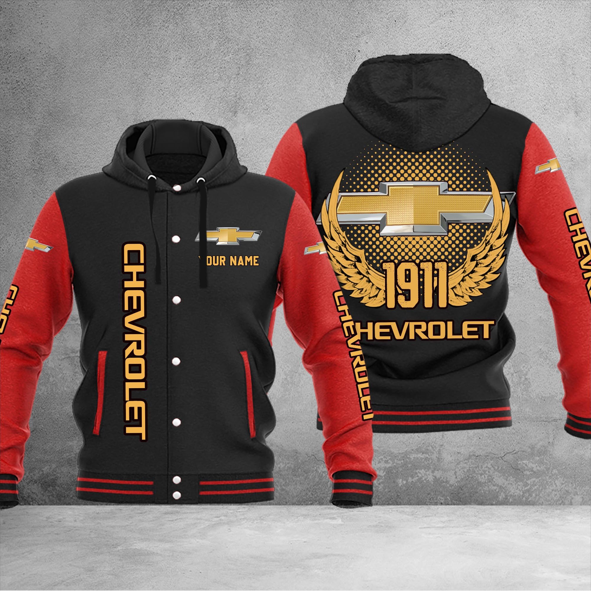 Chevrolet DMHJ1028 Baseball Jacket Multicolor