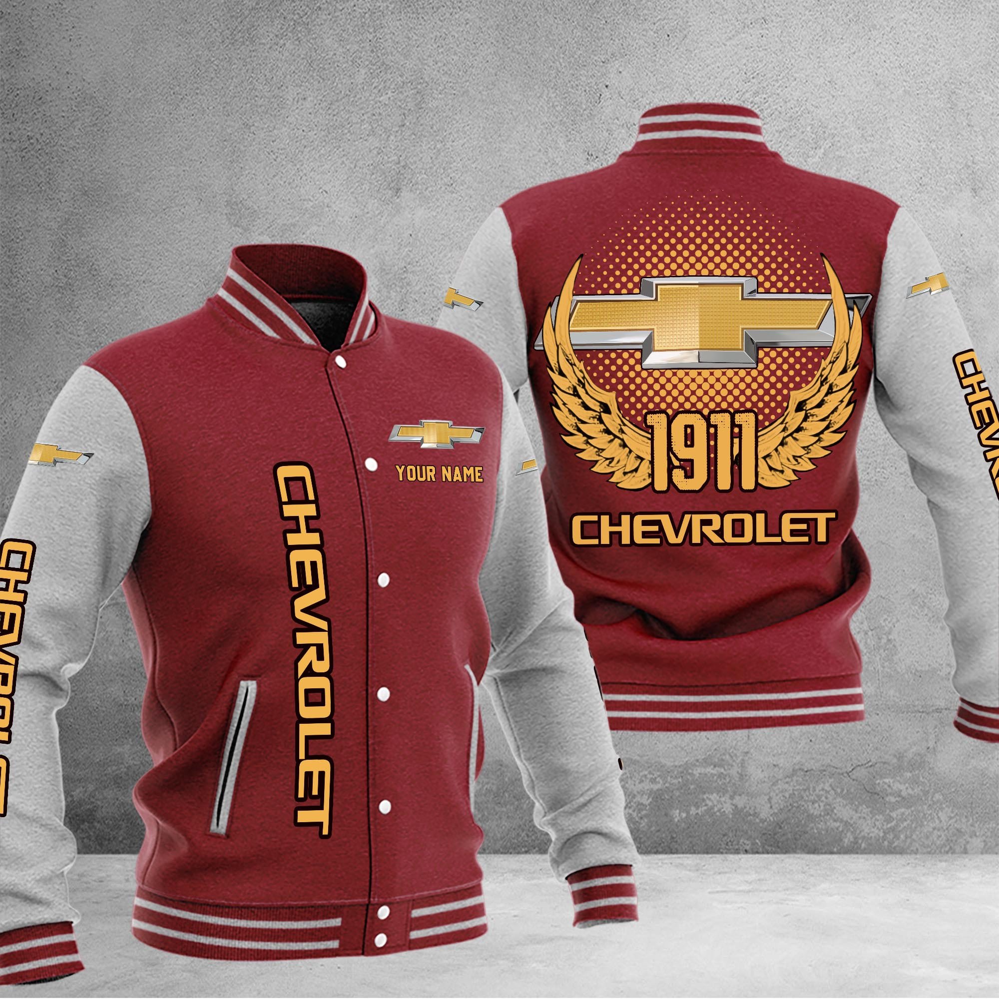 Chevrolet DMHJ1028 Baseball Jacket Multicolor