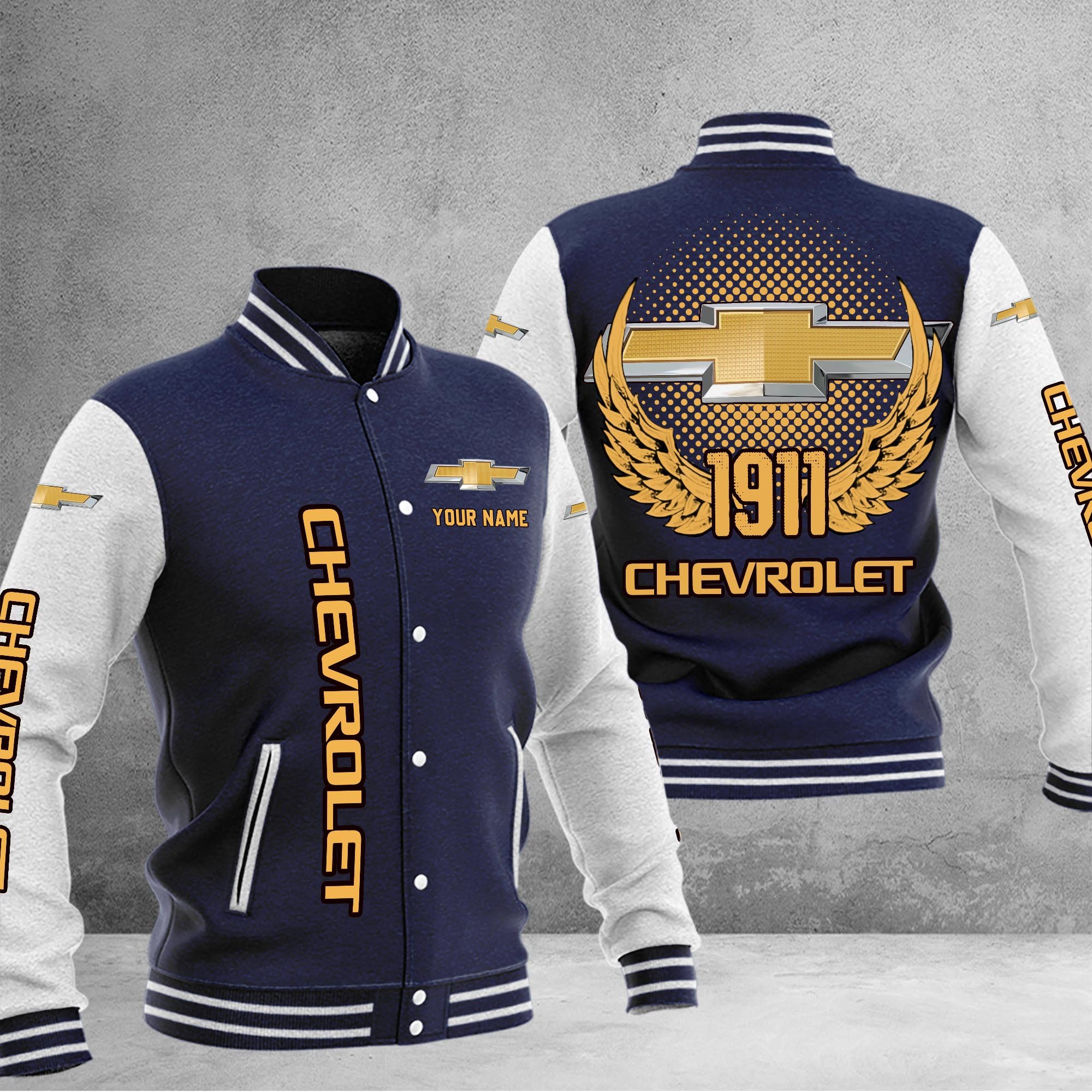 Chevrolet DMHJ1028 Baseball Jacket Multicolor