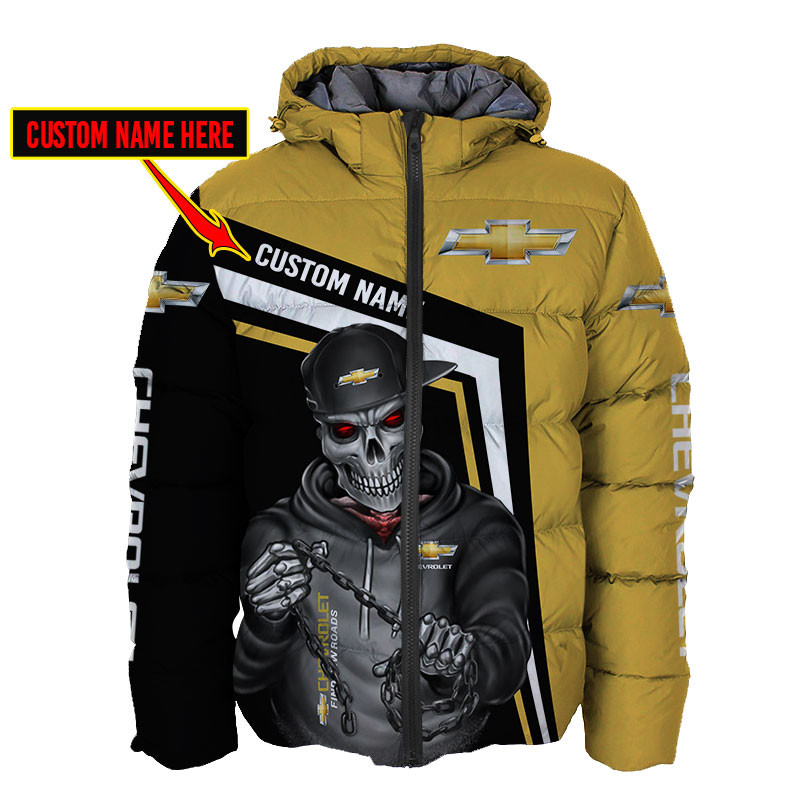 Chevrolet Skull Tshirt, sweatshirt, Polo, Hawaiian, Hoodie 3D Apparel Full Printing Custom Name