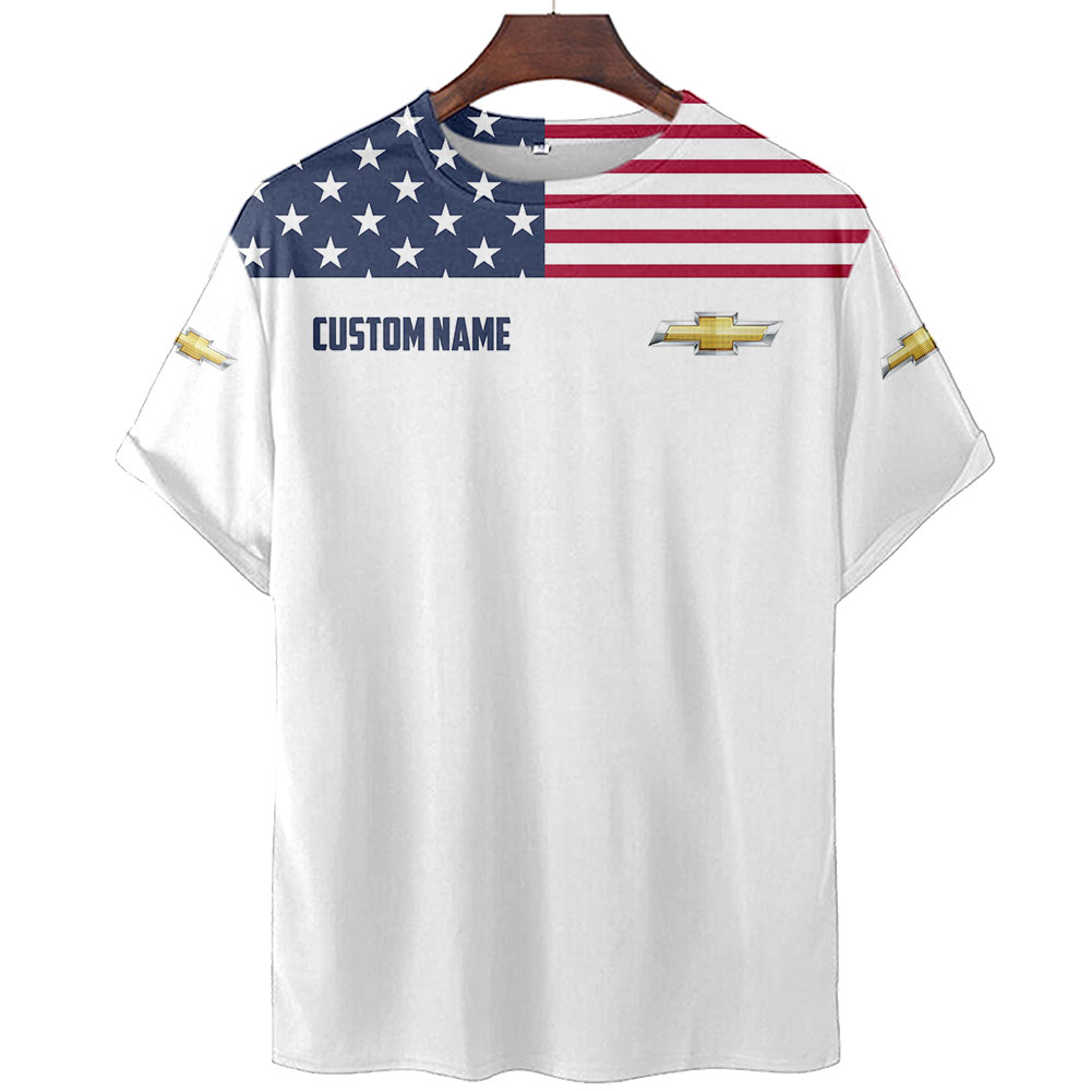 Chevrolet US Flag Full Printing T-Shirt, Hoodie, Zip, Polo, Hawaiian Shirt