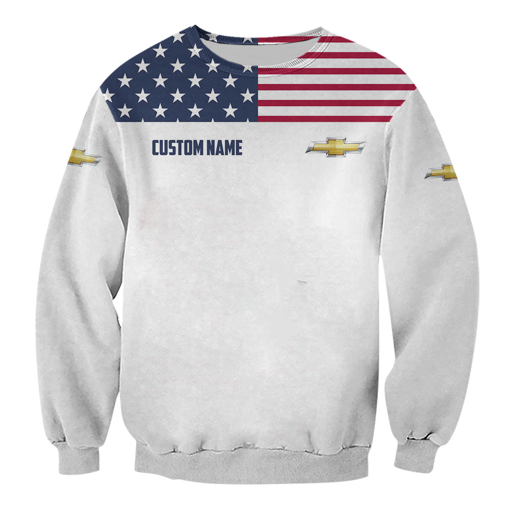 Chevrolet US Flag Full Printing T-Shirt, Hoodie, Zip, Polo, Hawaiian Shirt