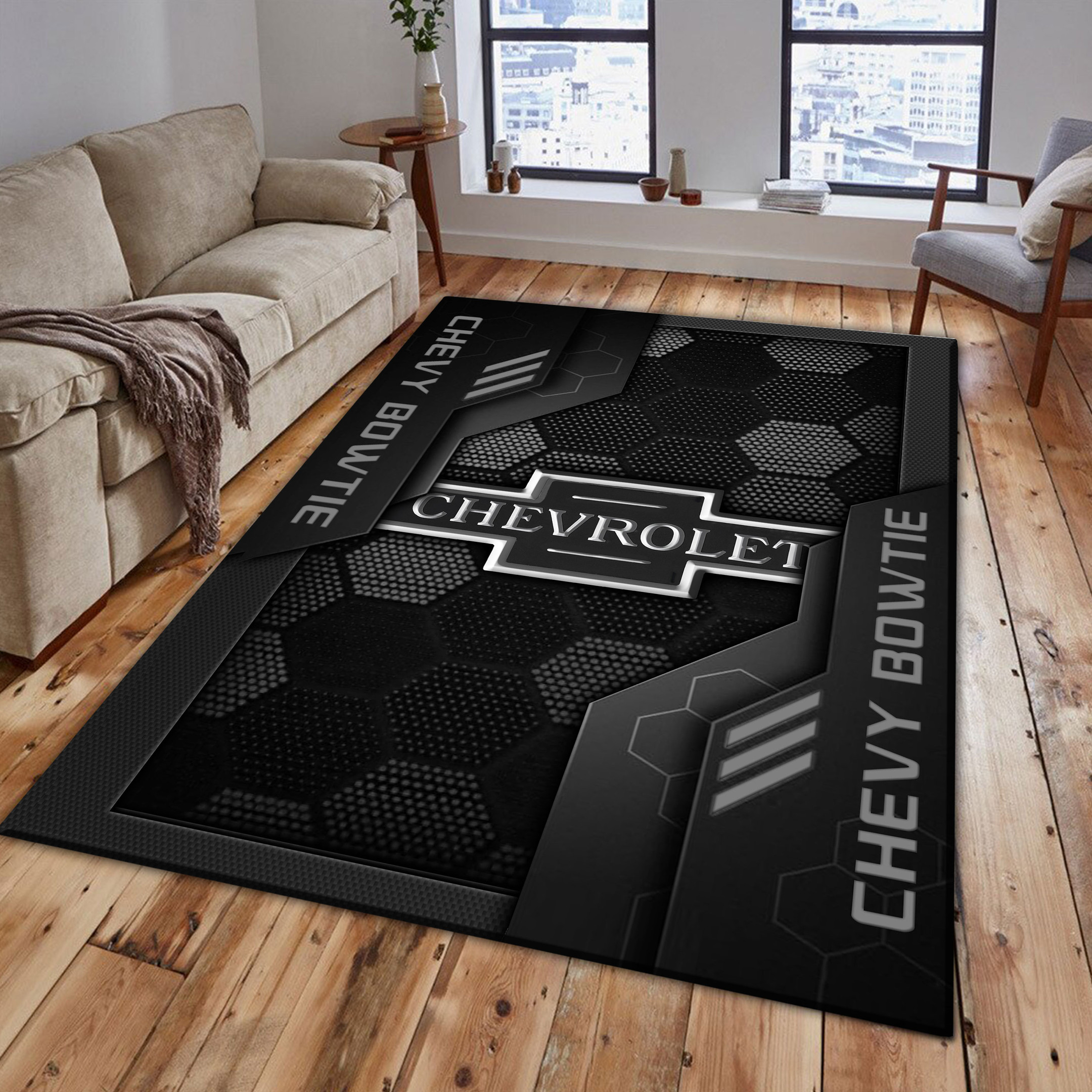 Chevy bowtie Area Rugs 3560 Multicolor