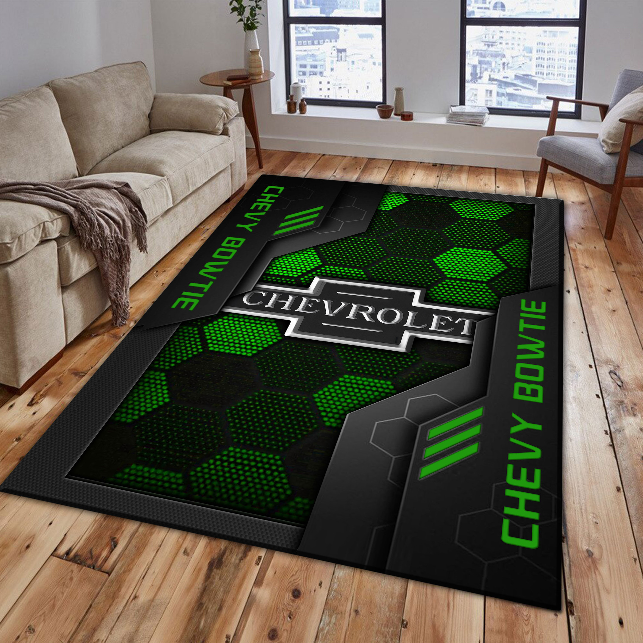 Chevy bowtie Area Rugs 3560 Multicolor